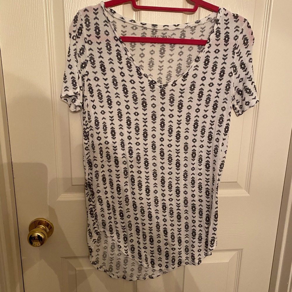 White Graphic Tee